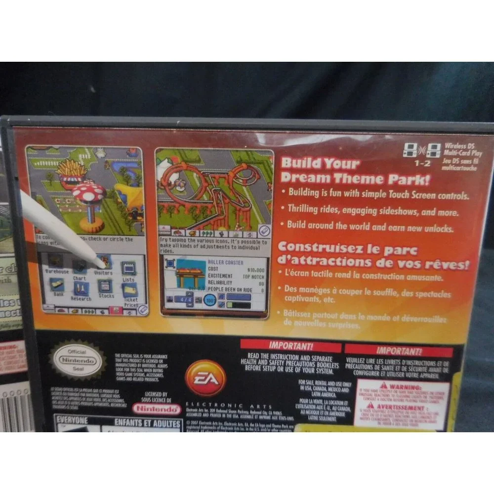 Nintendo DS Games Theme Park + Professor Layton‎ + Guinness world Record